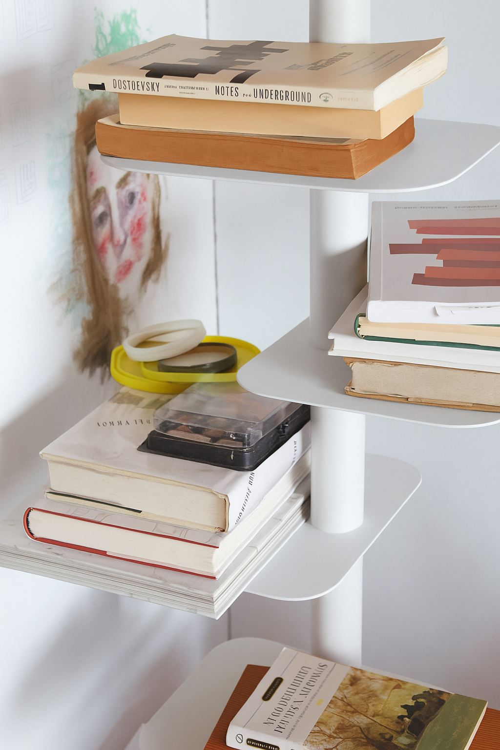 9 Tier Vertical Spine Bookshelf/ Story Bookshelf